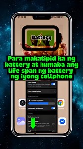 Para makatipid ng battery at humaba ang life span ng battery ng iyong cellphone. #Battery #lifespan #tutorialvideo | Musbe Reel