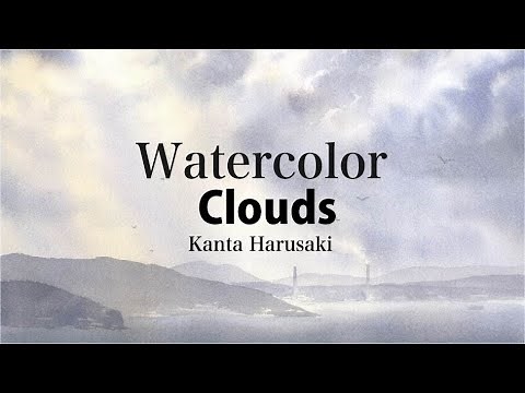 Watercolor Clouds 水彩画 雲の描き方
