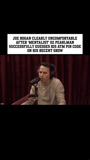 Viral Way on Instagram: "Pearlman: How’d I do, Joe? Is that your ATM PIN code? Rogan: Yeah... I don’t like that."