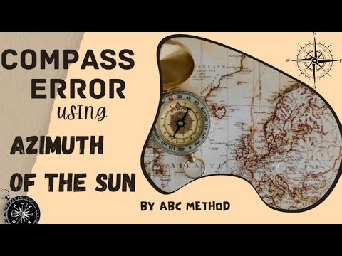Compass Error by Azimuth of the Sun using ABC method.