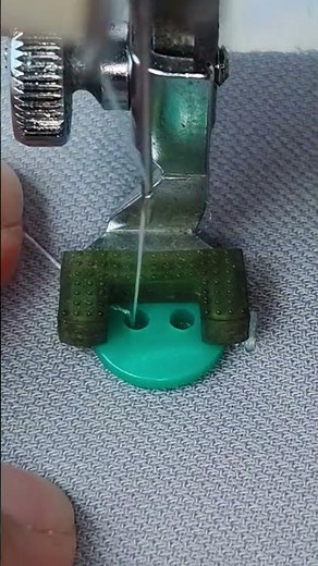 Learn to sew buttons using a sewing machine