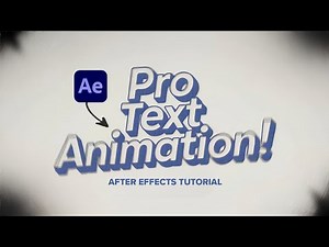 After Effects Tutorial EP 7 : Create EPIC 3D Blurred Text Animation in After Effects (EASY!)