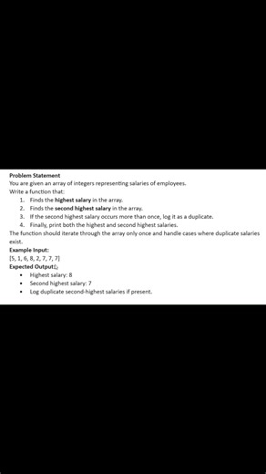 Second Highest Number in JavaScript 🔥 Without Sorting | Interview Question #coding #programming #dsa