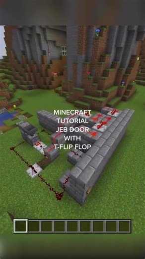Minecraft Tutorial: Jeb Door with T-Flip Flop Button