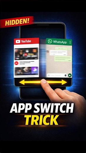 Apps ke beech swipe kaise kare 🔥 Fast App Switch Trick