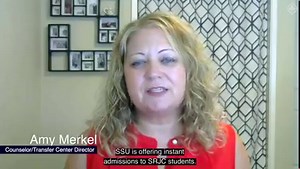 Sonoma State University is now offering instant admission to #SRJC transfer students who will be applying for Fall of 2022. SRJC Transfer Center Director Amy Merkel shows you how to sign up early for an instant admission appointment with an SSU representative. #TransferTuesday | Santa Rosa Junior College