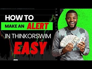 How To Make An Alert In Thinkorswim | Beginner Tutorial