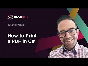 How to Print a PDF Using C# with IronPDF