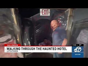 Walking through the Haunted Hotel of Arkansas!