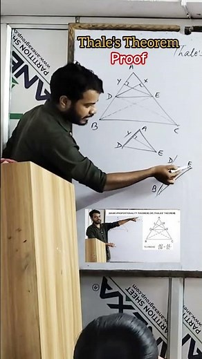 Thales Theorem proof bpt proof class 10