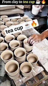 How Tea Cups Are Made 🍵 | Ceramic Factory Process 🔥 | Satisfying Machine Work