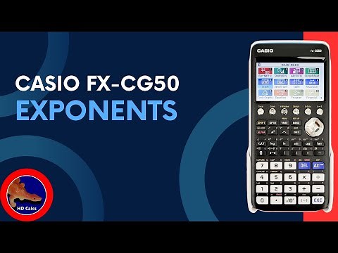 How to solve Exponents on the Casio fx-CG50 Graphing Calculator