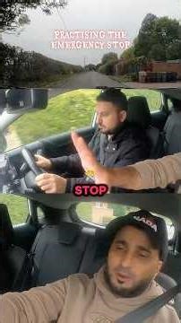 PRACTISING THE EMERGENCY STOP FOR THE FIRST TIME. #learnerdriver #beginnerdriver #driverseducation