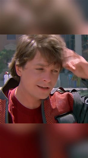 Marty's hoverboard and futuristic clothes are so cool 🛹😎#shorts #backtothefuturepart2 #comedy