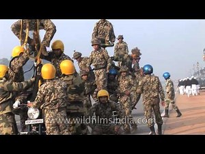 Spectacular motorcycle stunts by BSF Jawans