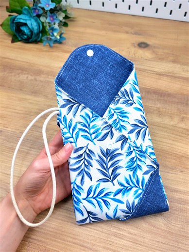 Double-Sided Handmade Phone and Key Pouch