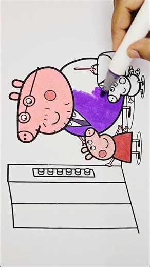 Peppa Pig Drawing for kids, 485 #peppapig #peppapigdrawing #peppapigcoloring #drawing