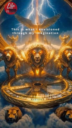 what I envisioned through my imagination as I read the prophetic visions in the book of Ezekiel.