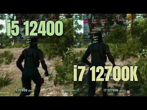 i5 12400 vs i7 12700k tested in 2024