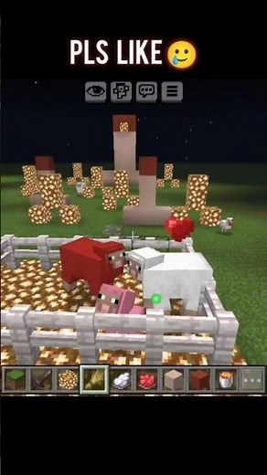 Red🔴 + White⚪ = Pink 🩷 #minecraft​