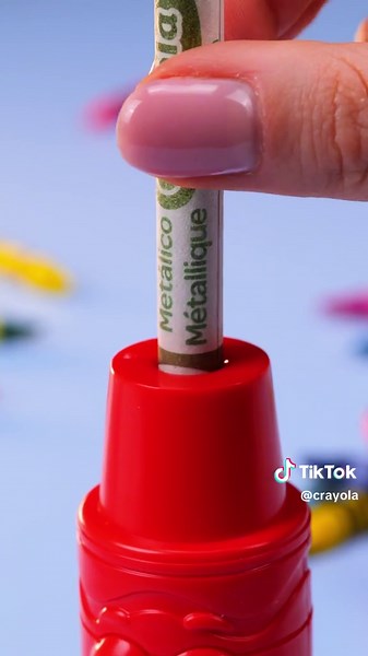 Satisfying ASMR Crayon Sharpening #fyp #asmr #asmrsounds | crayola