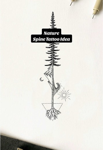 Spine Tattoo Ideas - Nature Inspired Designs for Your Next Ink