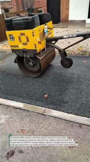 Mini Road Roller MBR71 Compacts Like a Beast! #Roadwork #ConstructionTool #PavingTech