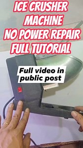 6.4K views · 108 reactions | ICE CRUSHER NOT WORKING REPAIR FULL TUTORIAL #icecrusherusa #icecrusher202 #icecrusher #reviews #bestice #crusher202 #besticecrusher2022 #besticecrusher #review #besticecrusheronamazon #besticecrusher #besticecrusherreview2022 #besticecrushers #icecrushercheap #icecrushermachine #icecrushercomparison #besticecrushermachine #top10besticecrushers #besticecrushersreviewselectricicecrushermachine | Jose Sammy Pedrano Tambiga | Facebook
