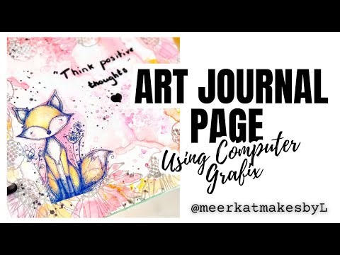 Art Journal Page | Grafix Arts | Rubberdance #artjournal #art #journaling #grafixarts #papercraft