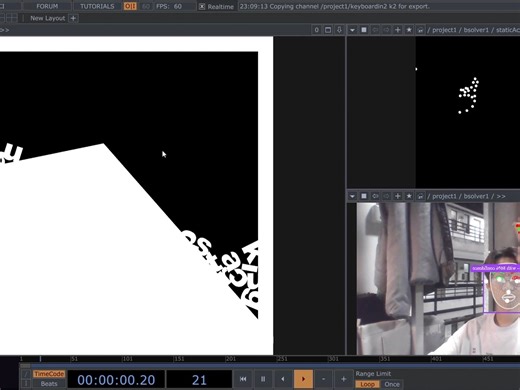 体感交互 | 手势识别与动态文本 | Hands tracking and dynamic text by Touchdesigner