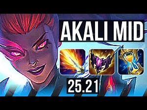 AKALI vs VEIGAR (MID) | Legendary | EUW Master | 25.21