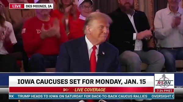 HAPPENING NOW: President Trump LIVE in Iowa Watch LIVE: https://www.rsbnetwork.com/video/donald-trump/live-team-trump-telerally-featuring-president-trump-and-iowa-ag-brenna-bird-1-13-24/ | Right Side Broadcasting