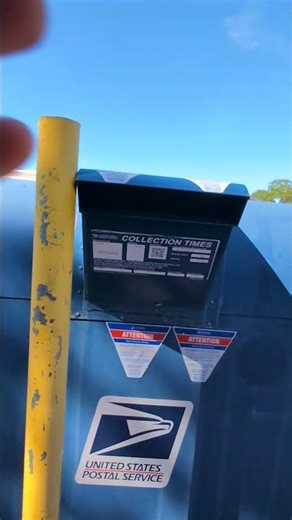 USPS How to Drop off Mail or Packages in Outdoor Blue Collection BOX Drop-Off