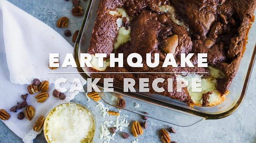 90K views · 119 reactions | Earthquake Cake! The Combination Of Cream Cheese, Chocolate Chips, Pecans, Coconut And A German Chocolate Cake Mix Make Up This Delicious Chocolate Cake Also Known As An Earthquake Cake! All The Flavor Of A German Chocolate Cake Jumbled Together In One Easy Cake Recipe. Recipe here: https://www.theidearoom.net/earthquake-cake-recipe/ Pin for later: https://www.pinterest.com/pin/32369691056789523/ | The Idea Room | Facebook