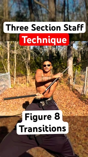 Three Section Staff Technique You Should Know! #martialarts #wushu #shorts