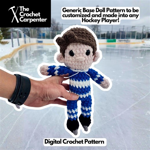 Crochet Hockey Player PDF Pattern (digital Download) - Etsy