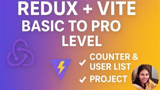 Redux Tutorial with Vite 2025 | Basic to Pro Level (Counter + User List Project) #Redux #Vite #React | Ranjna Devi