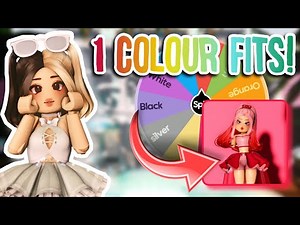 ONE COLOR OUTFIT CHALLENGE ROYALE HIGH! | Using a Color Wheel, Royale High Outfit Challenge & Ideas