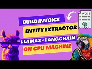 Build and Run Streamlit Invoice Entity Extractor with Llama2| on CPU Machine|ALL OPEN SOURCE