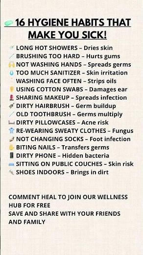 16 Everyday Hygiene Mistakes That Could Be Hurting Your Health #personalhygiene #hygiene #cleanhands
