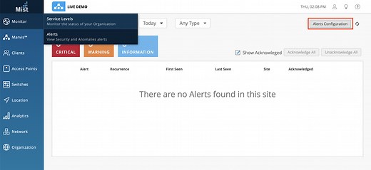 Alert Framework - Mist
