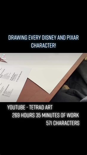Drawing EVERY DISNEY and PIXAR character! #Disney #Pixar #DisneyPlus #Art #Drawing #Elsa #Frozen #Cinderella #disneyprincess #disney50thanniversary