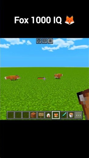 Fox Used 1000 IQ in Minecraft 😂🦊
