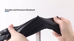 JMU Black Nitrile Gloves 200/Box, 3.5Mil Disposable Nitrile Exam Gloves, Latex Free Powder Free, Food Safe Gloves, XS