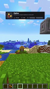 21K views · 60 reactions | Zipline mod in Minecraft! #minecraft #minecraftmemes | Tixlgame | Facebook