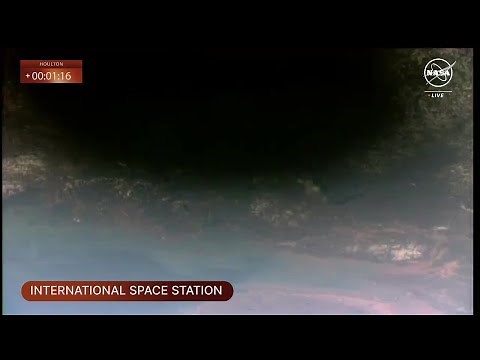 Moon's shadow seen from space during total solar eclipse | AFP