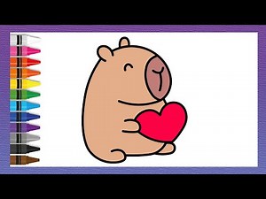 How to draw a capybara