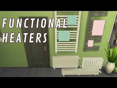 Fully functional heaters in Sims 4 - CC Pack "Heaty" - by Enfilaid