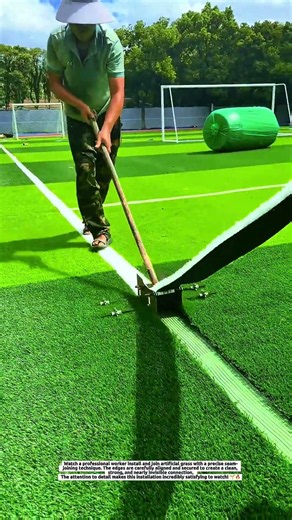 Amazing Artificial Grass Installation! Perfect Seam Joining Technique 🔥🌱