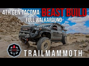 Fitting 38” tires on Worlds first 4th gen Tacoma long travel suspension build walk around